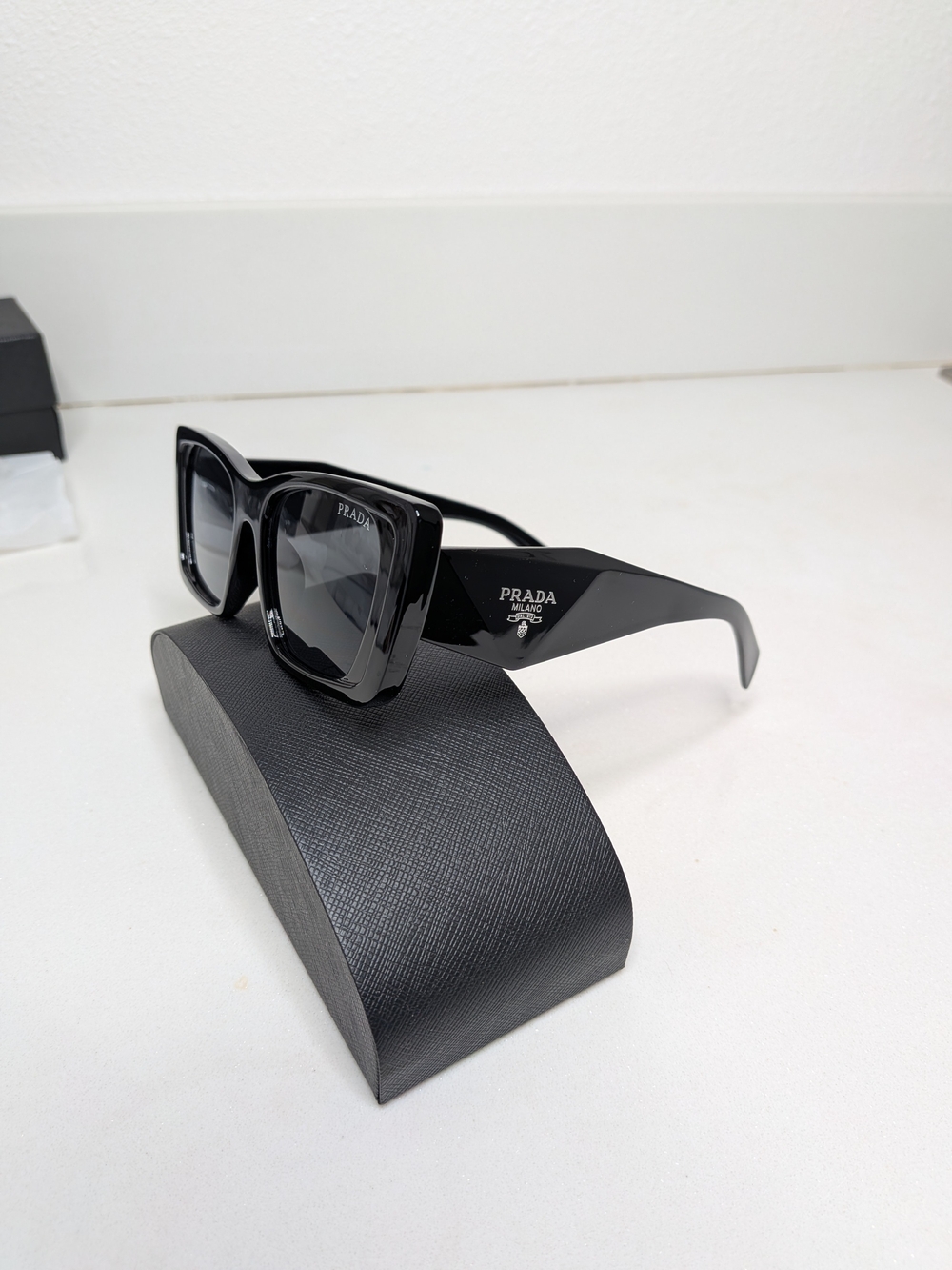 Prada Black Cat-Eye Sunglasses - Picture 6 of 11
